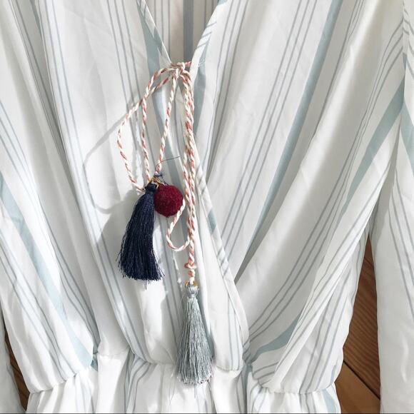 Surf Gypsy Striped Tassel Romper - Picture 3 of 8